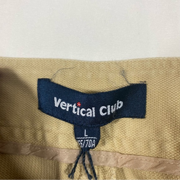 Vertical Club Nude Trousers Pants Straight Leg Cotton Woman’s Large Japan made - Picture 3 of 12